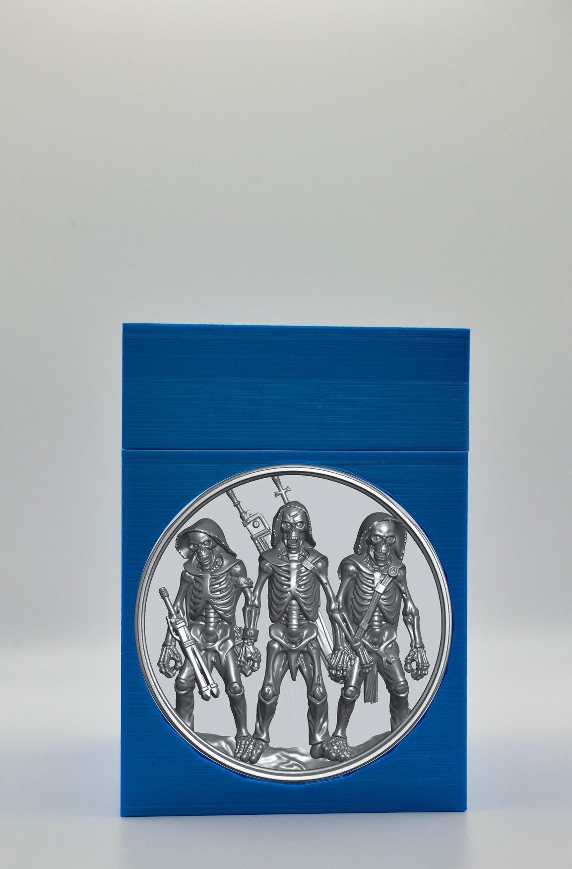 Skeleton Army Card Box — Blue