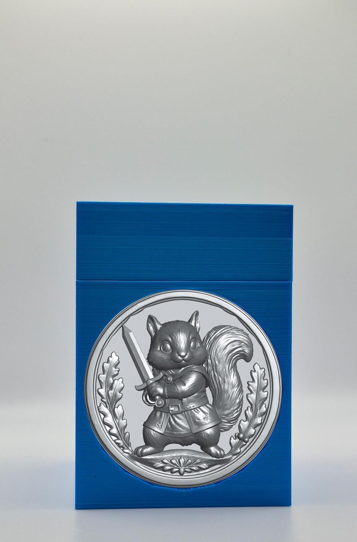Squirrel Card Box — Blue