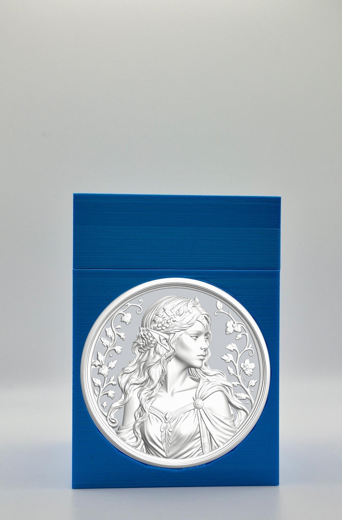 Elf Maiden Card Box — Blue