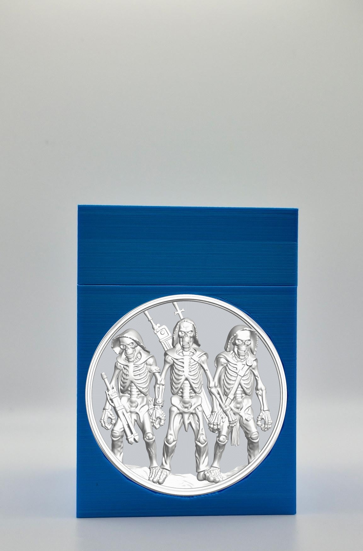 Skeleton Army Card Box — Blue