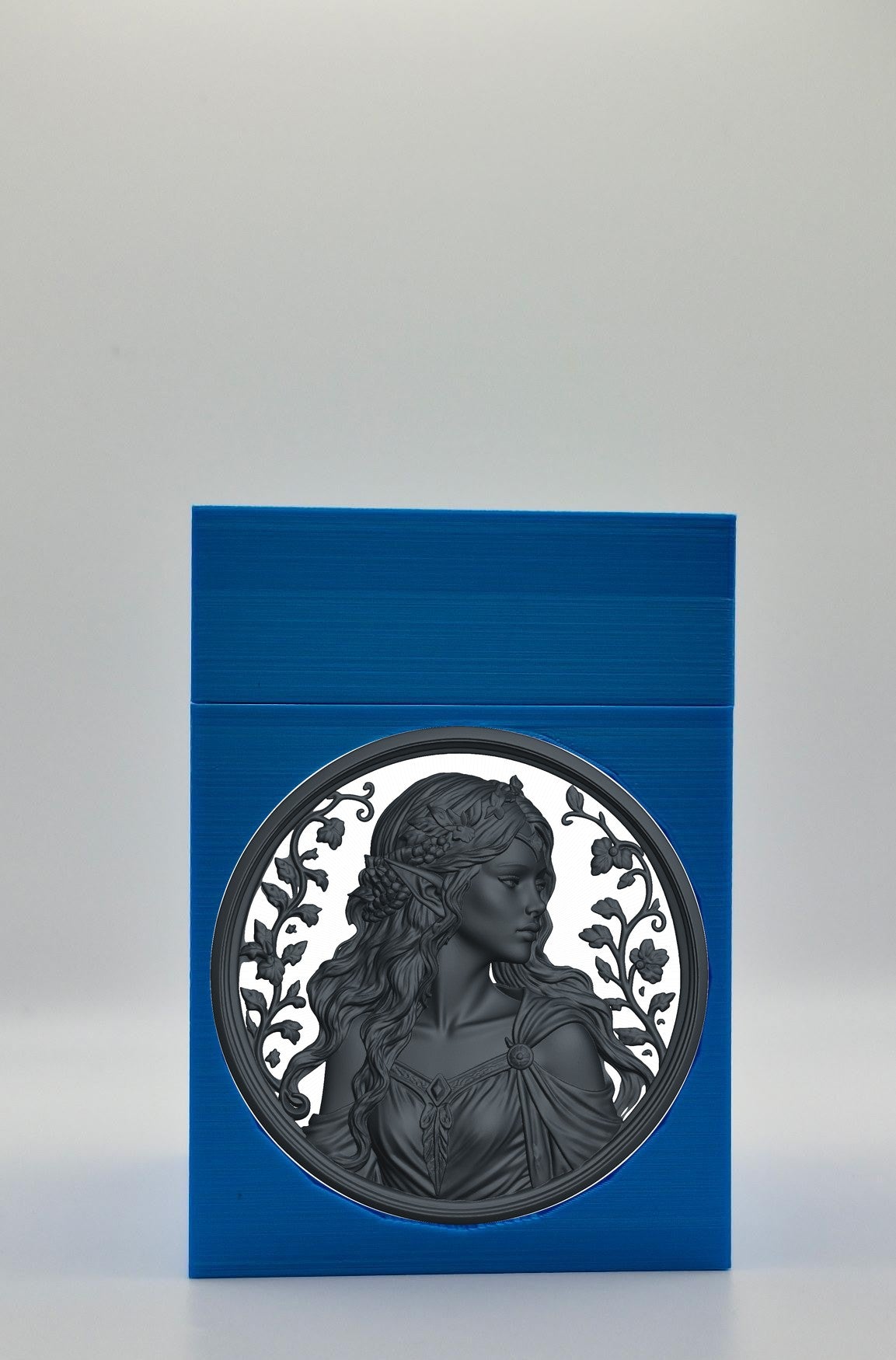 Elf Maiden Card Box — Blue