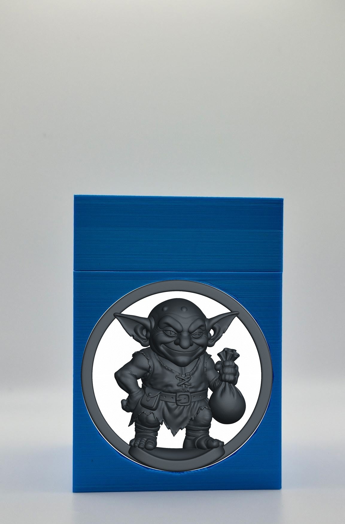 Greedy Goblin Card Box — Blue