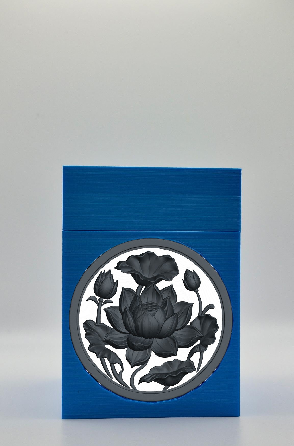 Lotus Card Box — Blue