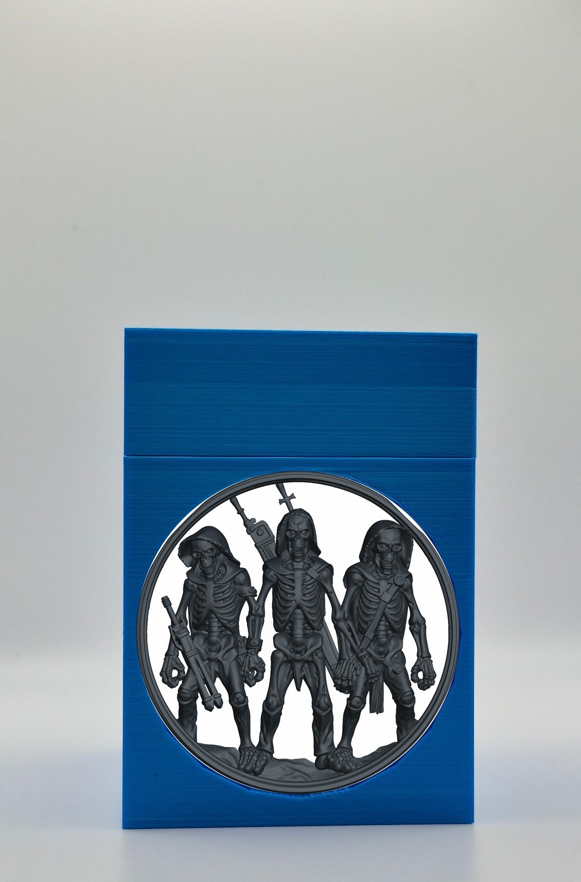 Skeleton Army Card Box — Blue
