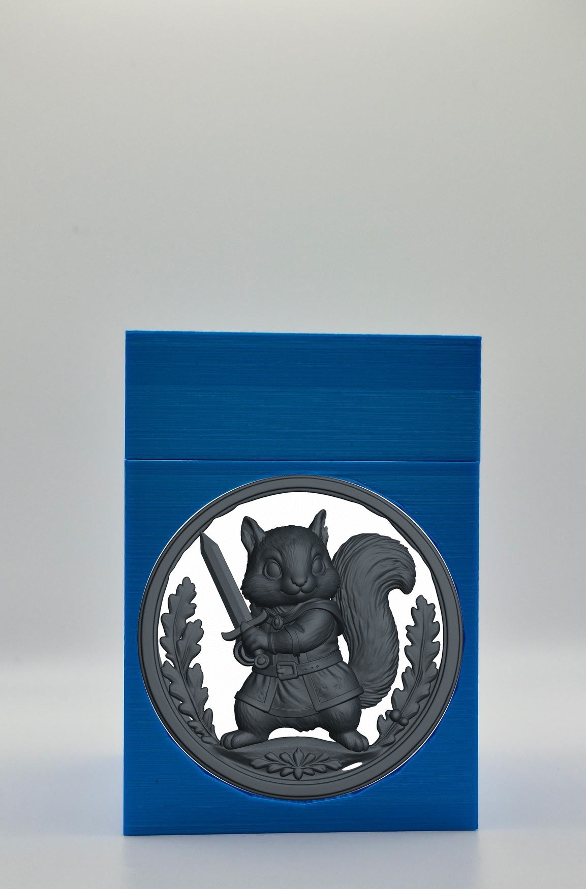 Squirrel Card Box — Blue