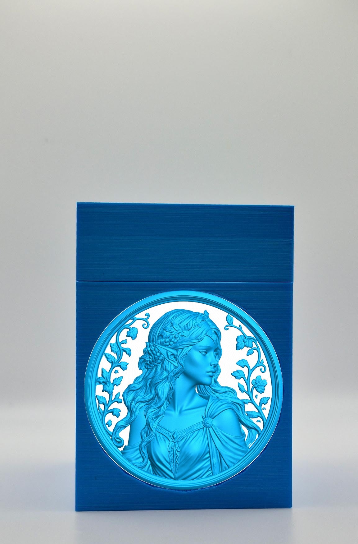 Elf Maiden Card Box — Blue