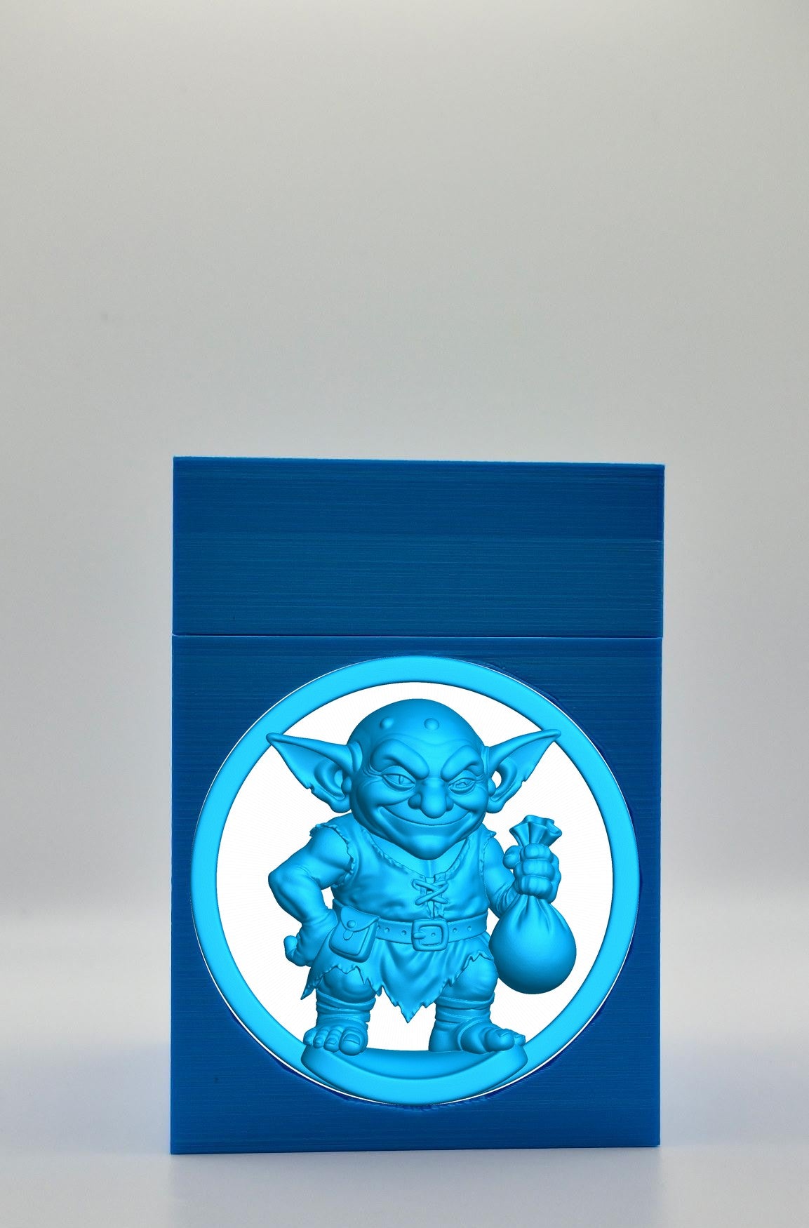 Greedy Goblin Card Box — Blue