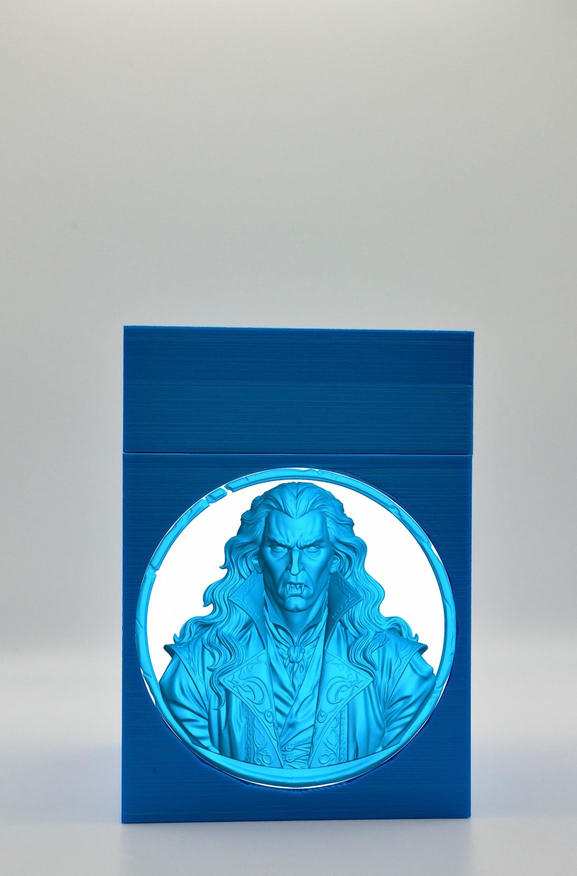 Gothic Vampire Card Box — Blue