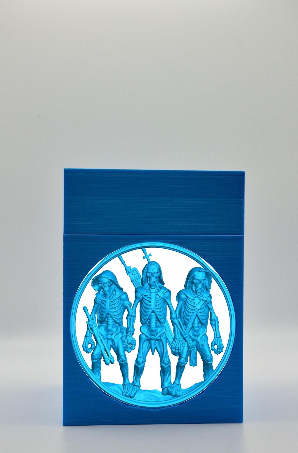 Skeleton Army Card Box — Blue