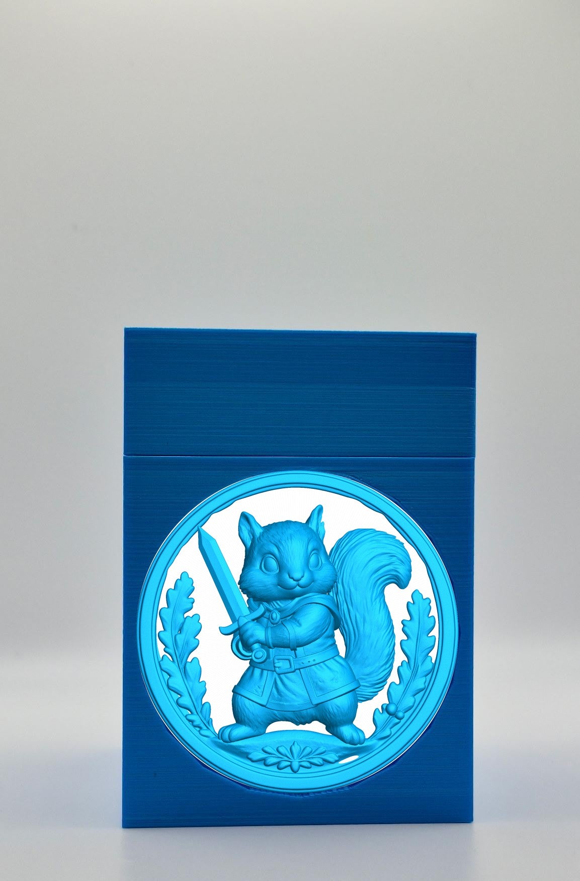 Squirrel Card Box — Blue