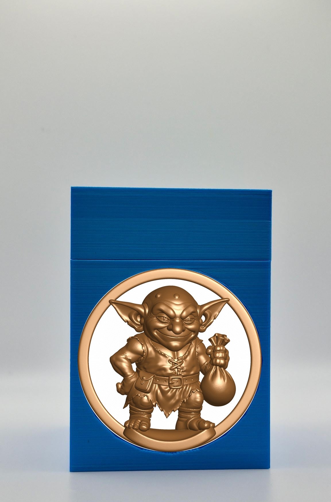 Greedy Goblin Card Box — Blue