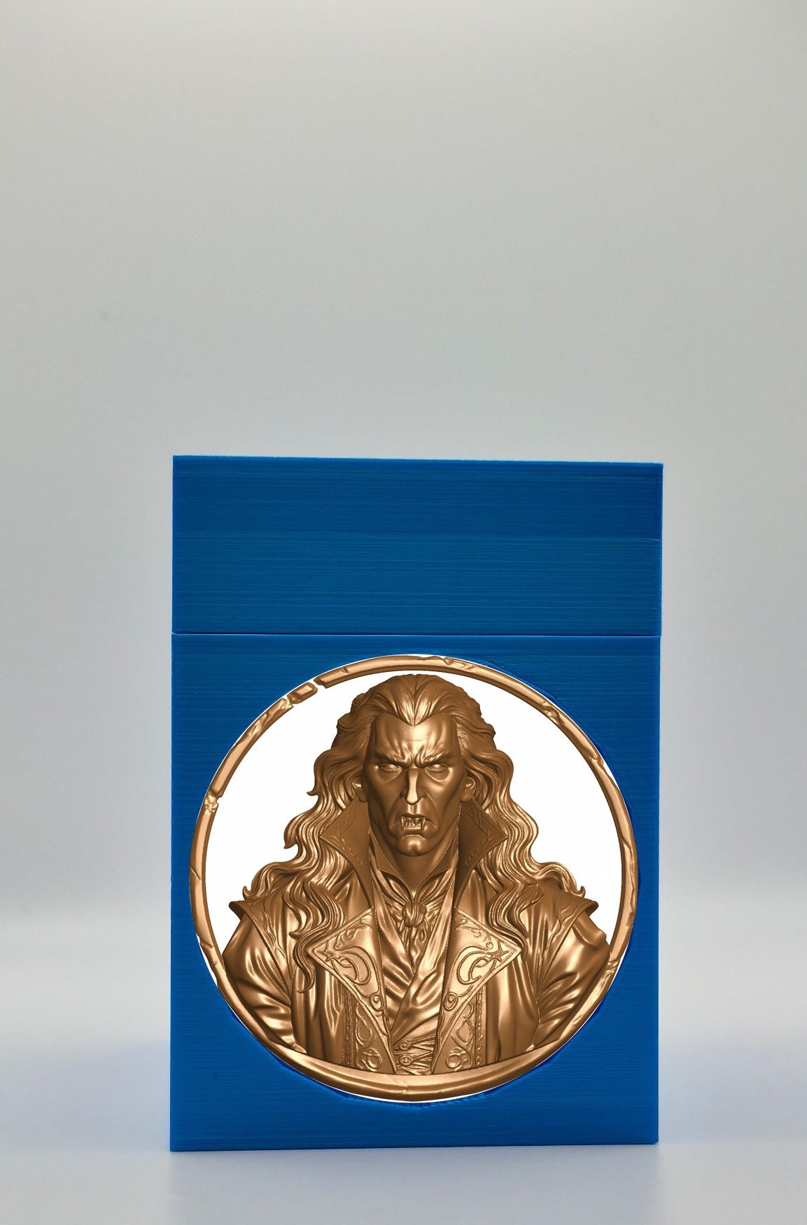 Gothic Vampire Card Box — Blue