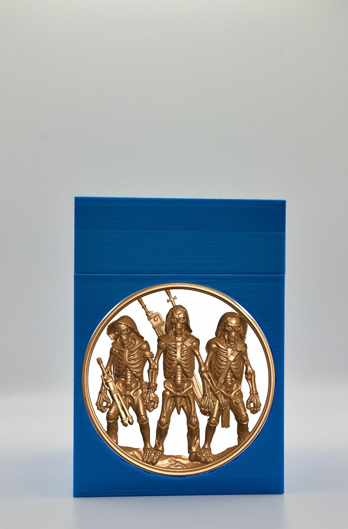 Skeleton Army Card Box — Blue