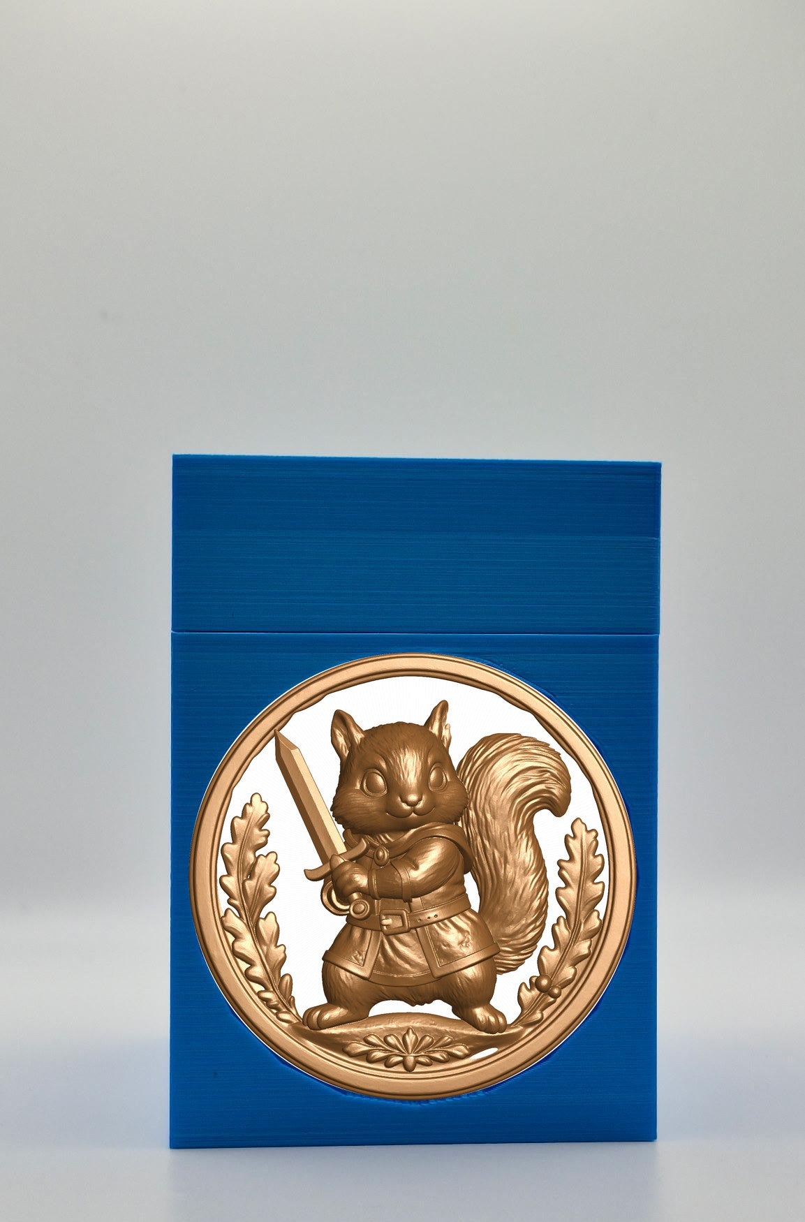 Squirrel Card Box — Blue
