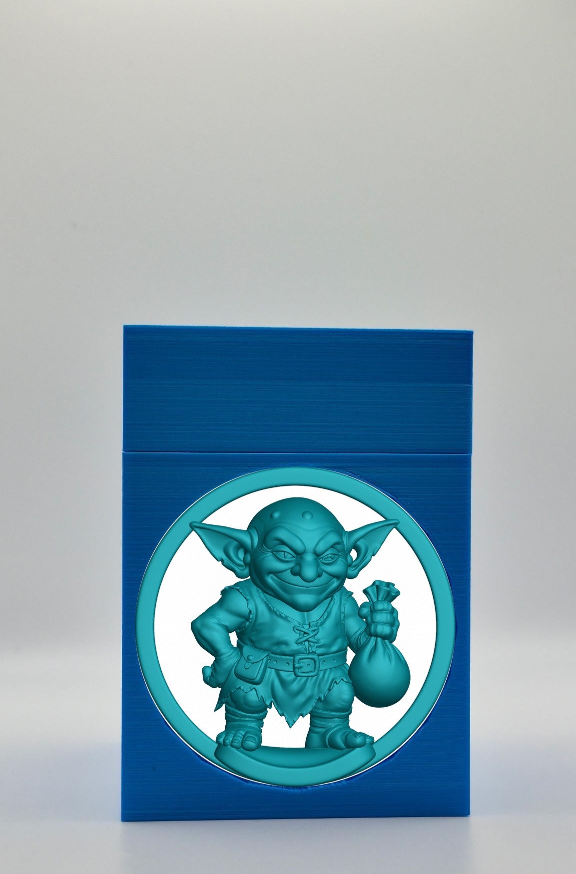 Greedy Goblin Card Box — Blue