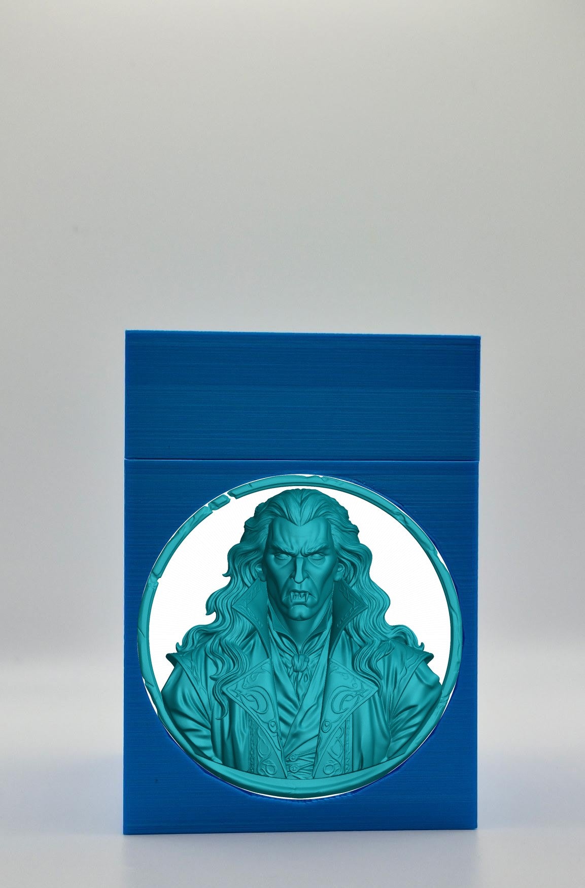 Gothic Vampire Card Box — Blue