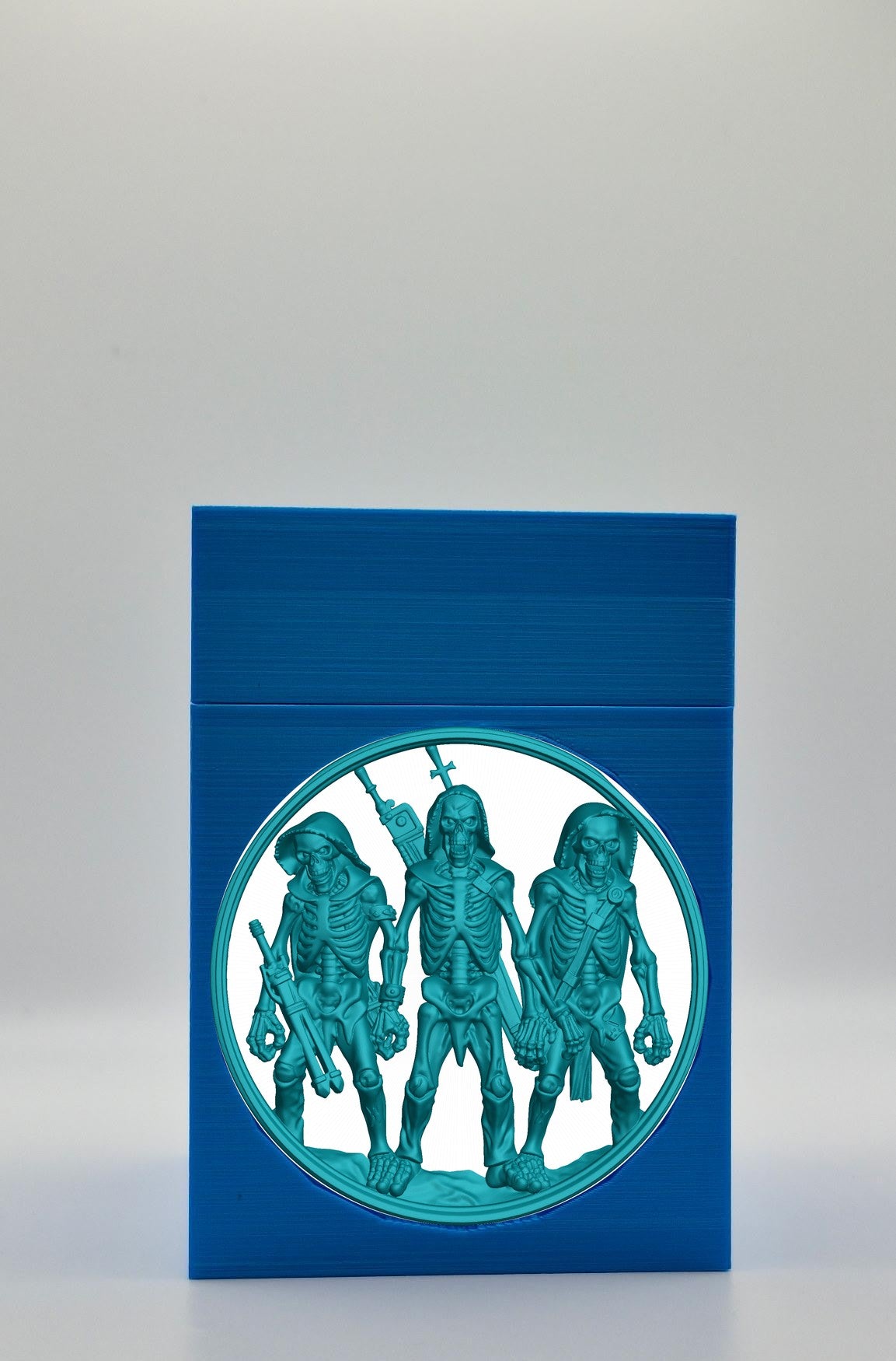 Skeleton Army Card Box — Blue