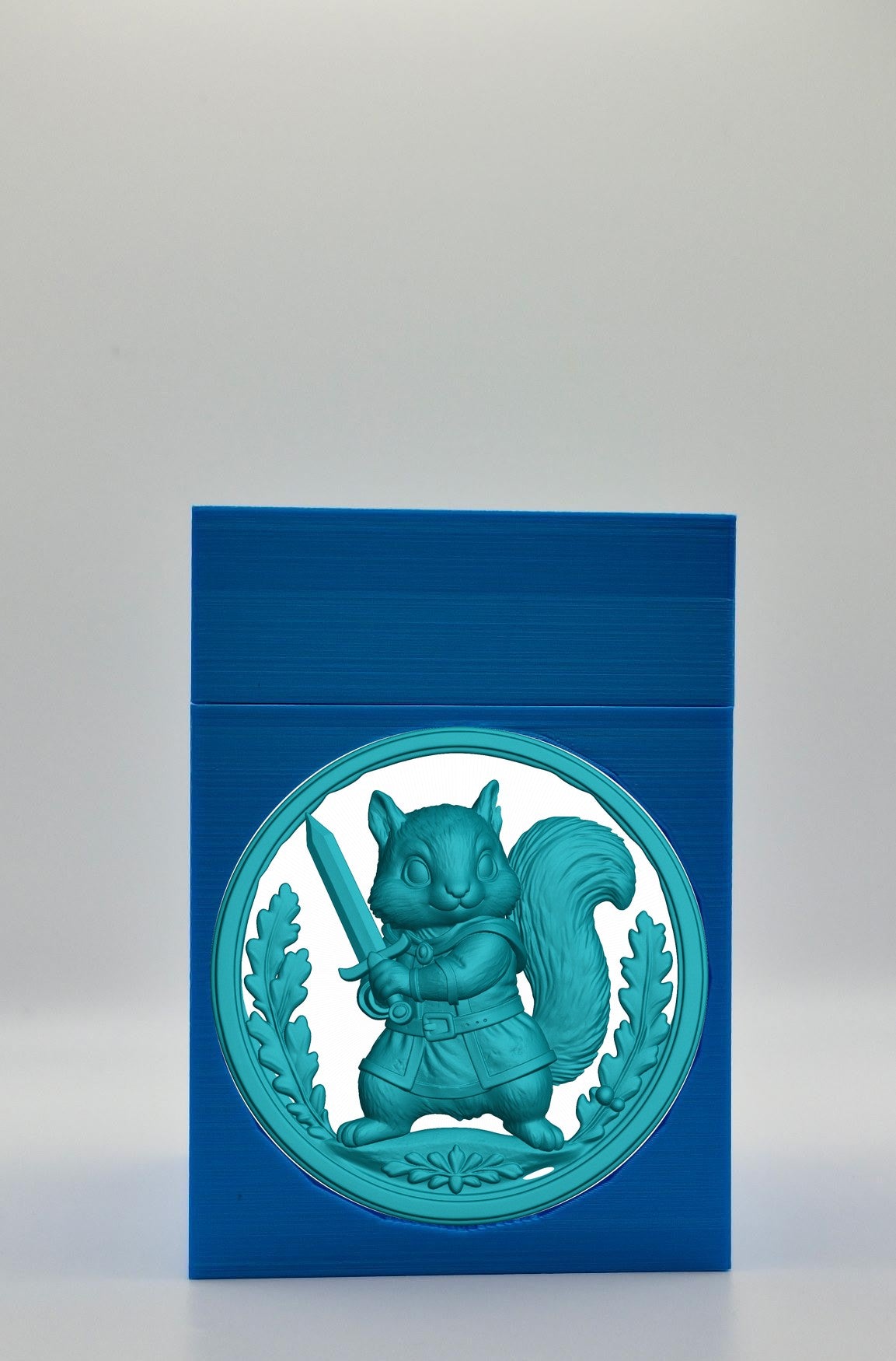 Squirrel Card Box — Blue