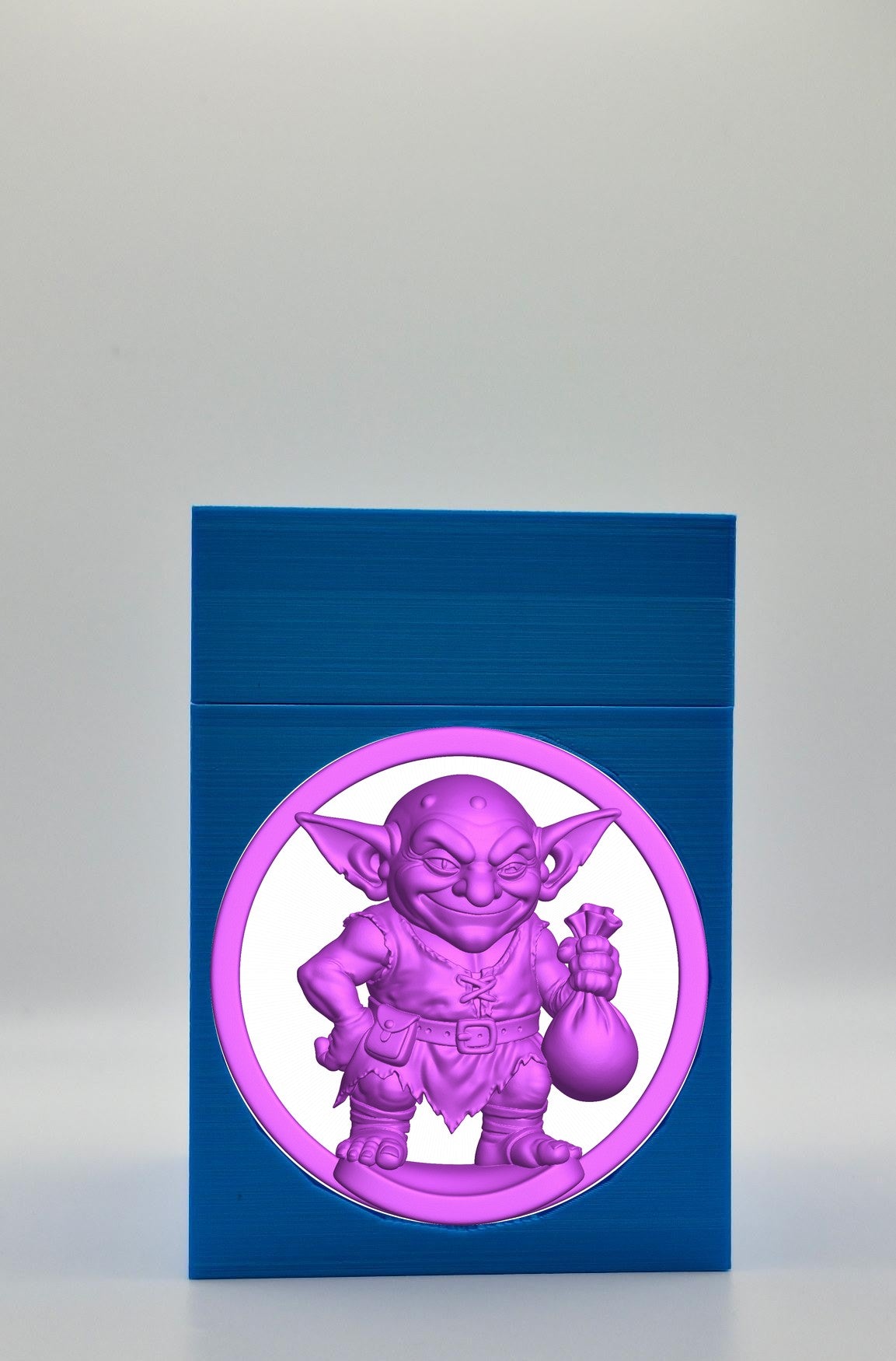 Greedy Goblin Card Box — Blue