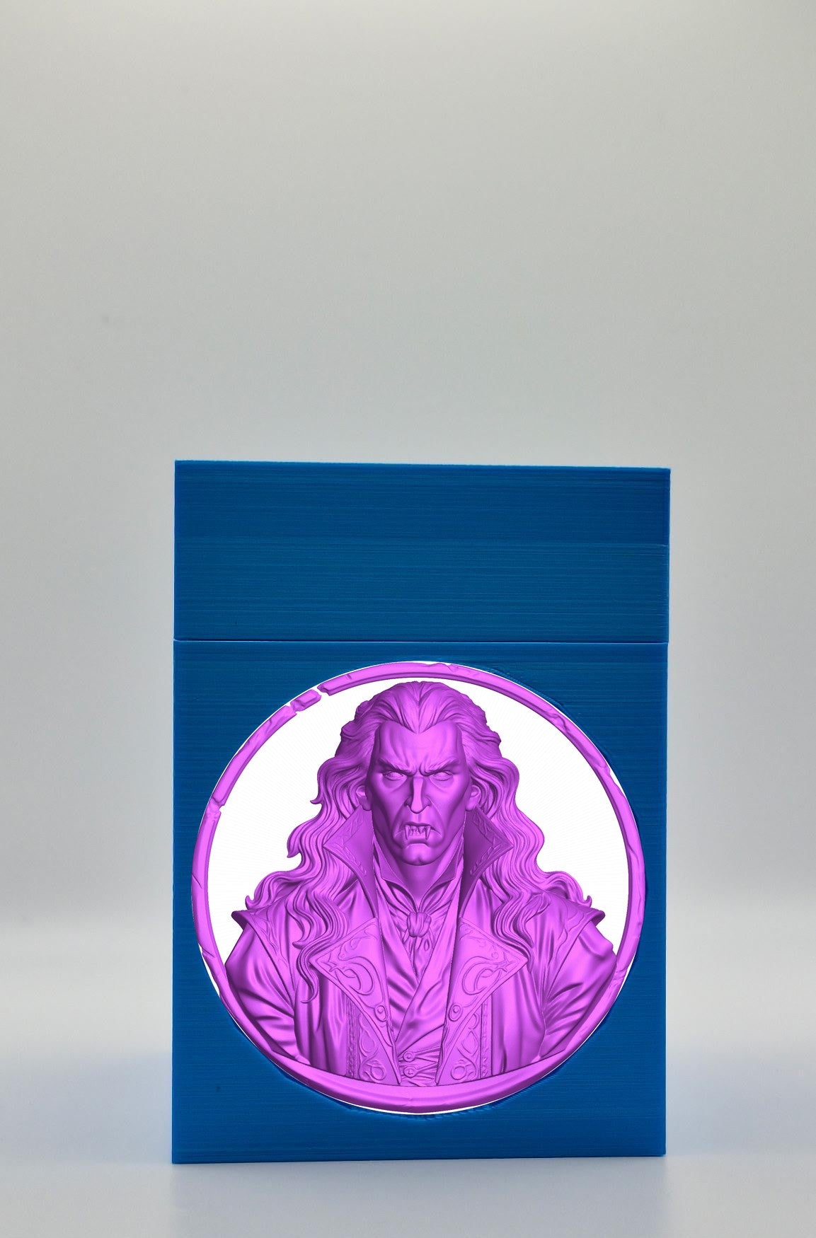 Gothic Vampire Card Box — Blue