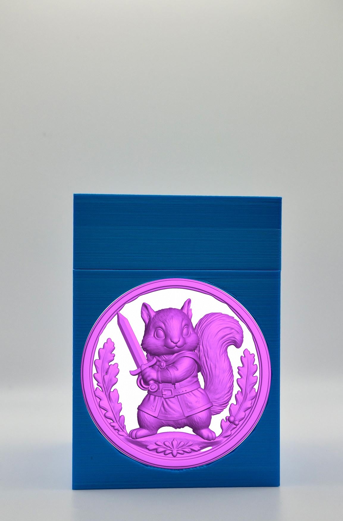Squirrel Card Box — Blue