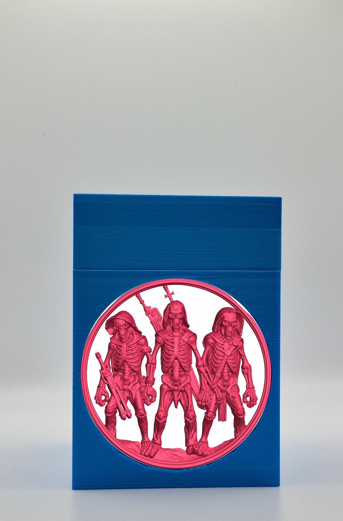 Skeleton Army Card Box — Blue