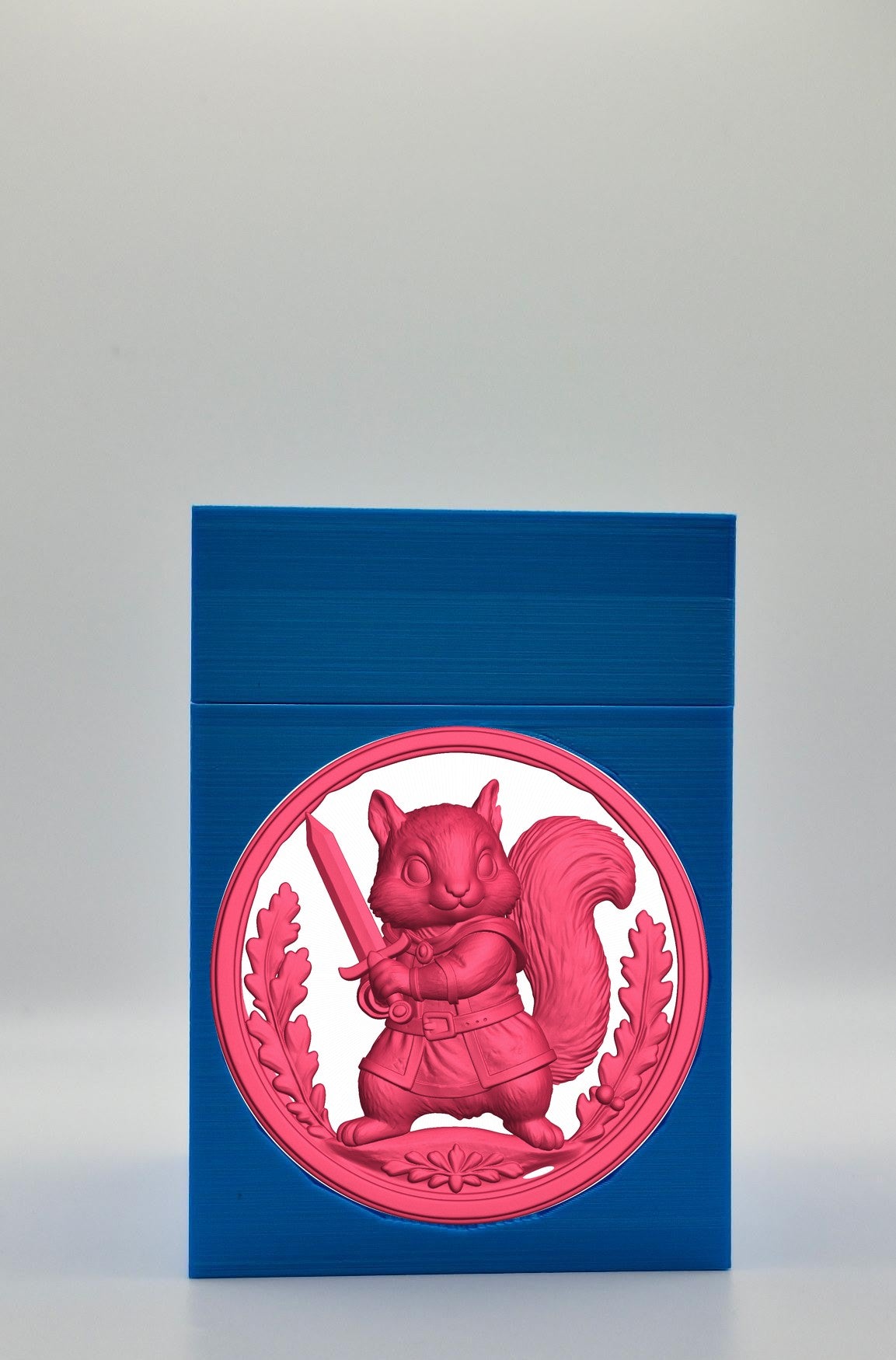 Squirrel Card Box — Blue