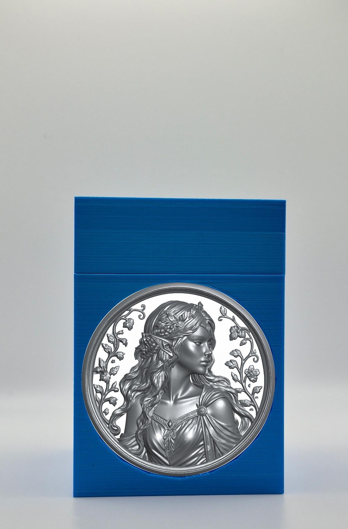 Elf Maiden Card Box — Blue