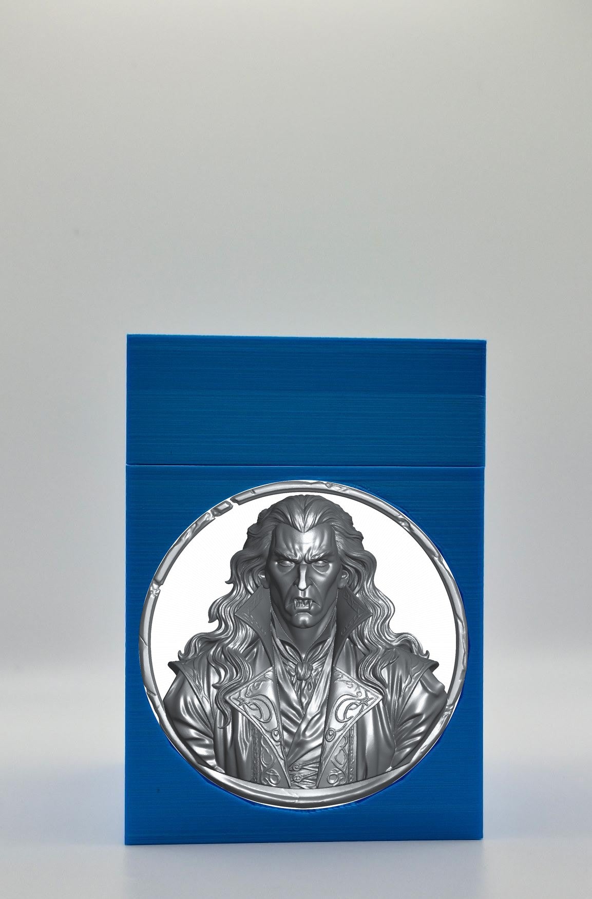 Gothic Vampire Card Box — Blue