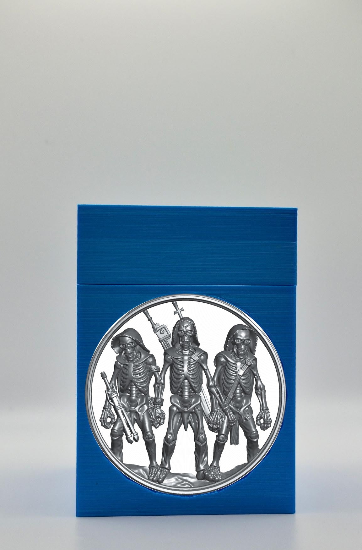 Skeleton Army Card Box — Blue