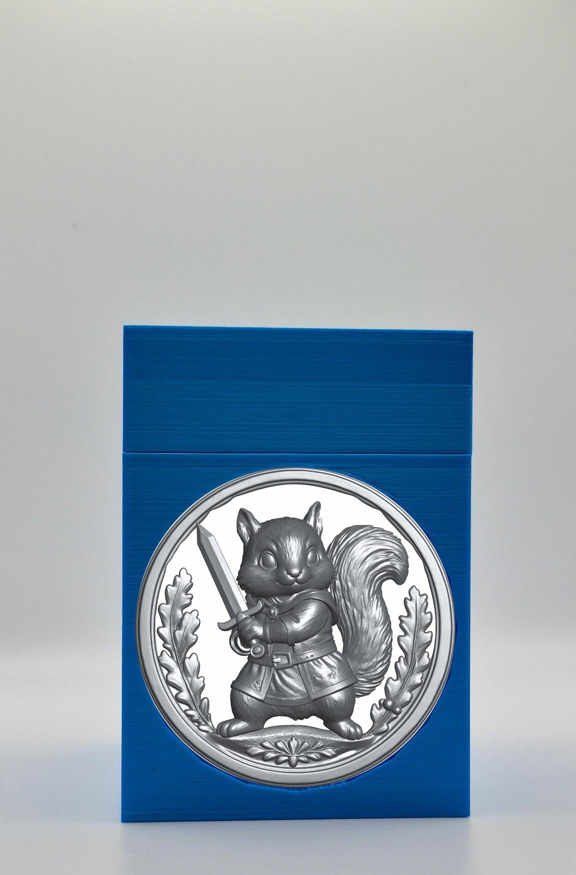 Squirrel Card Box — Blue