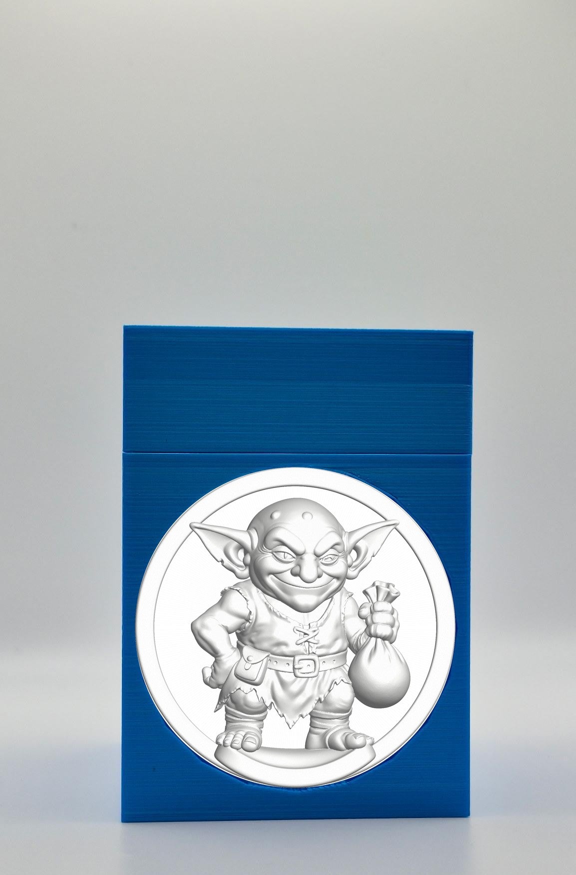 Greedy Goblin Card Box — Blue