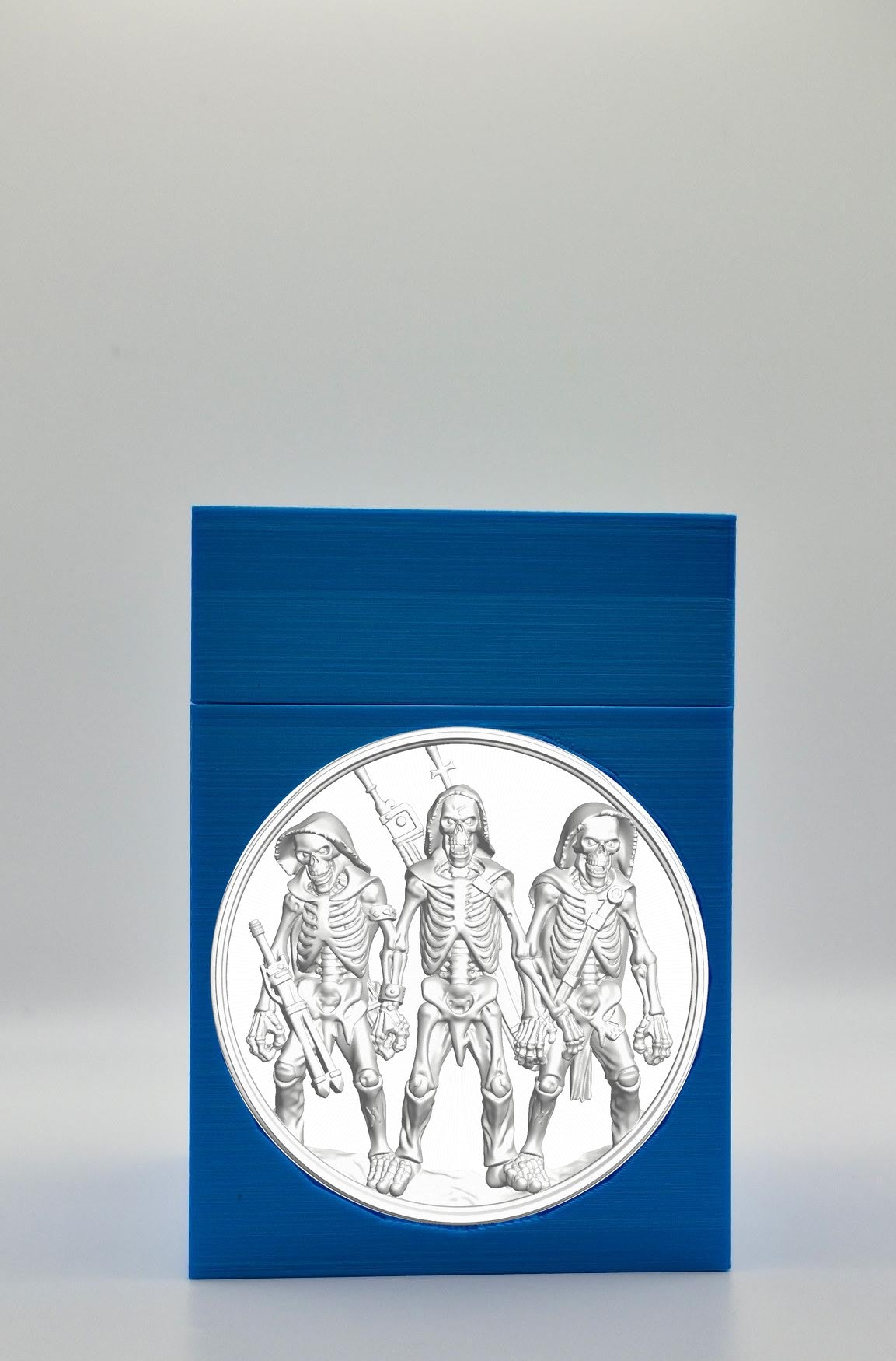 Skeleton Army Card Box — Blue