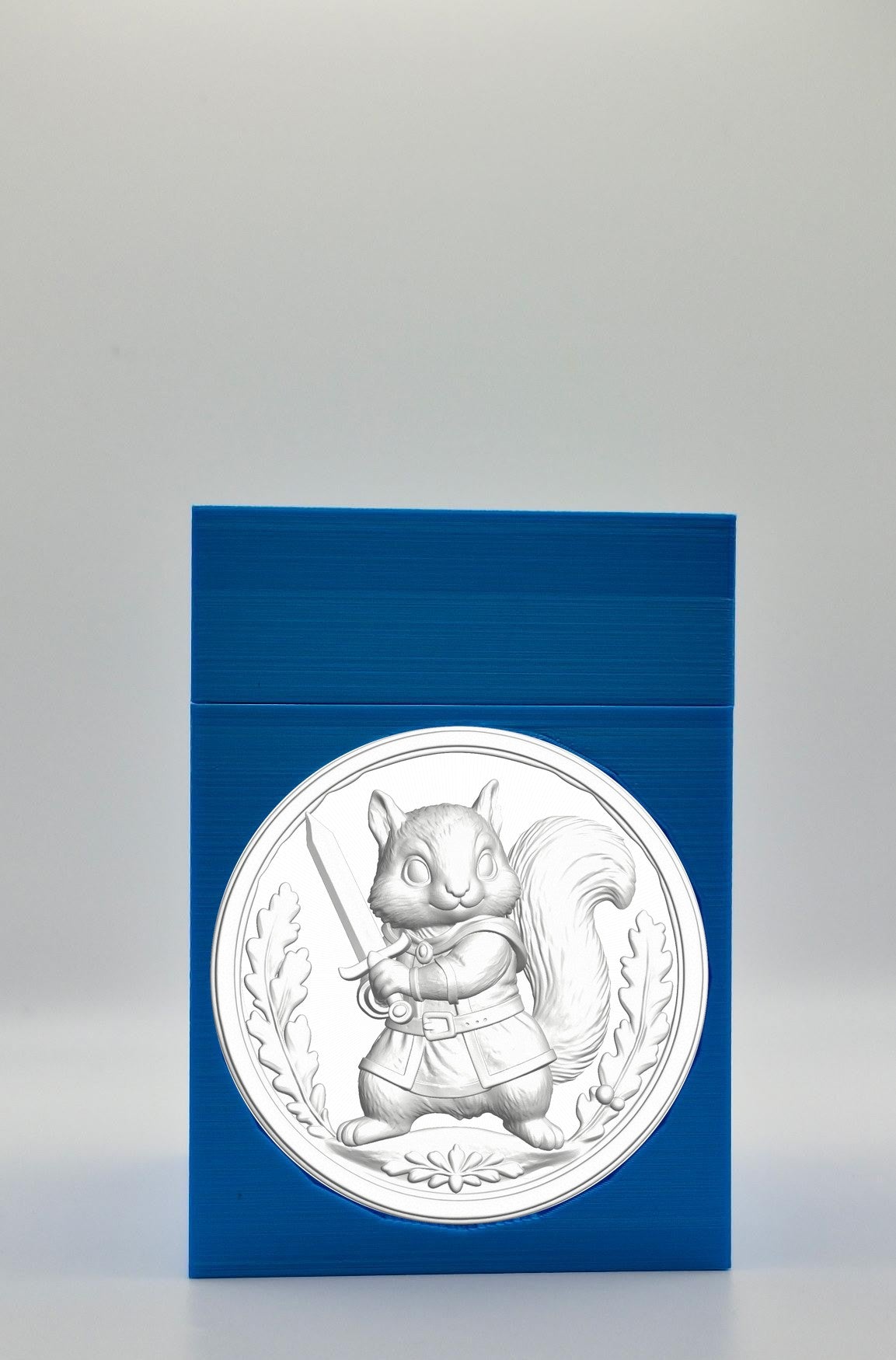 Squirrel Card Box — Blue