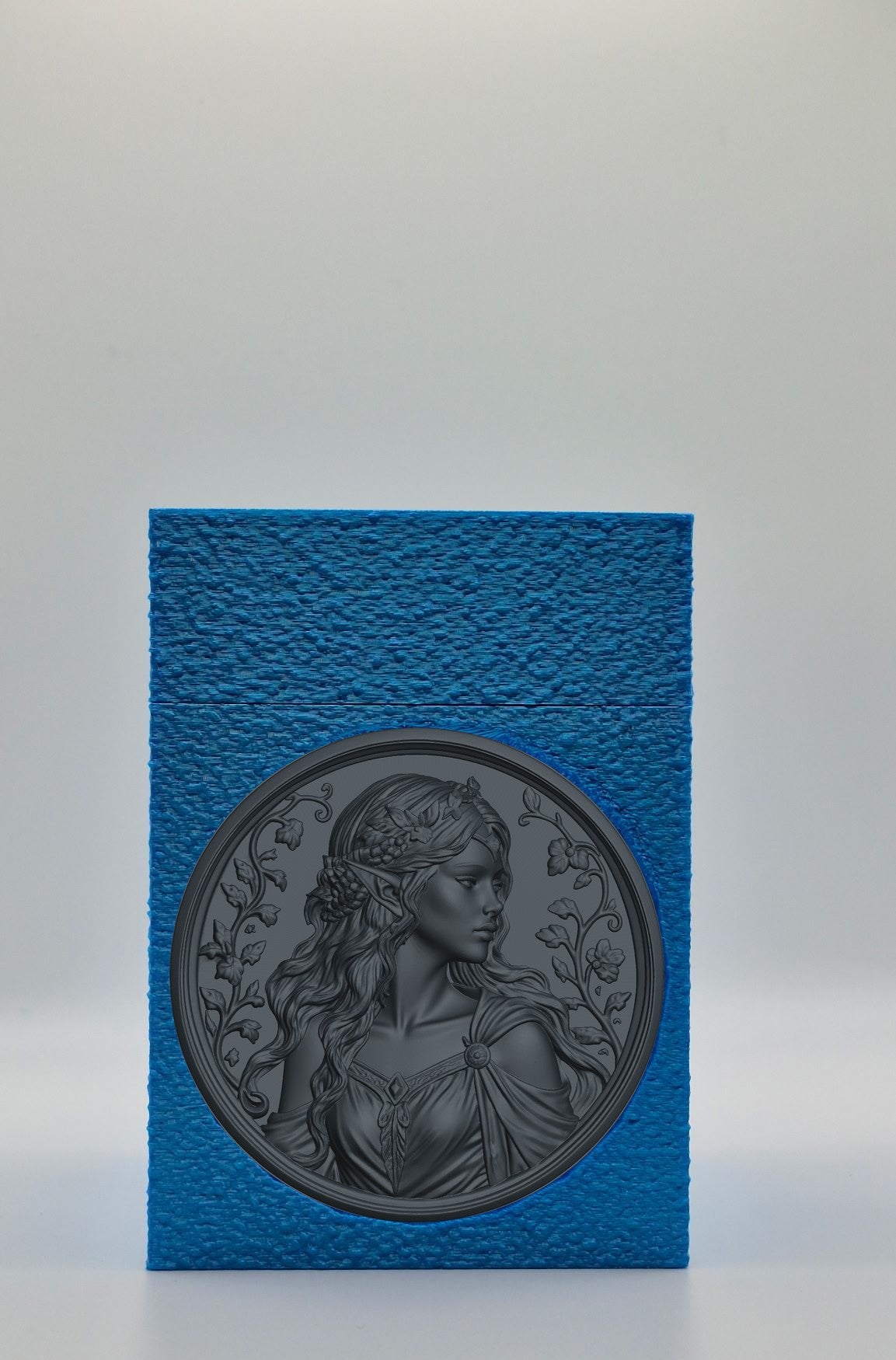 Elf Maiden Card Box — Blue