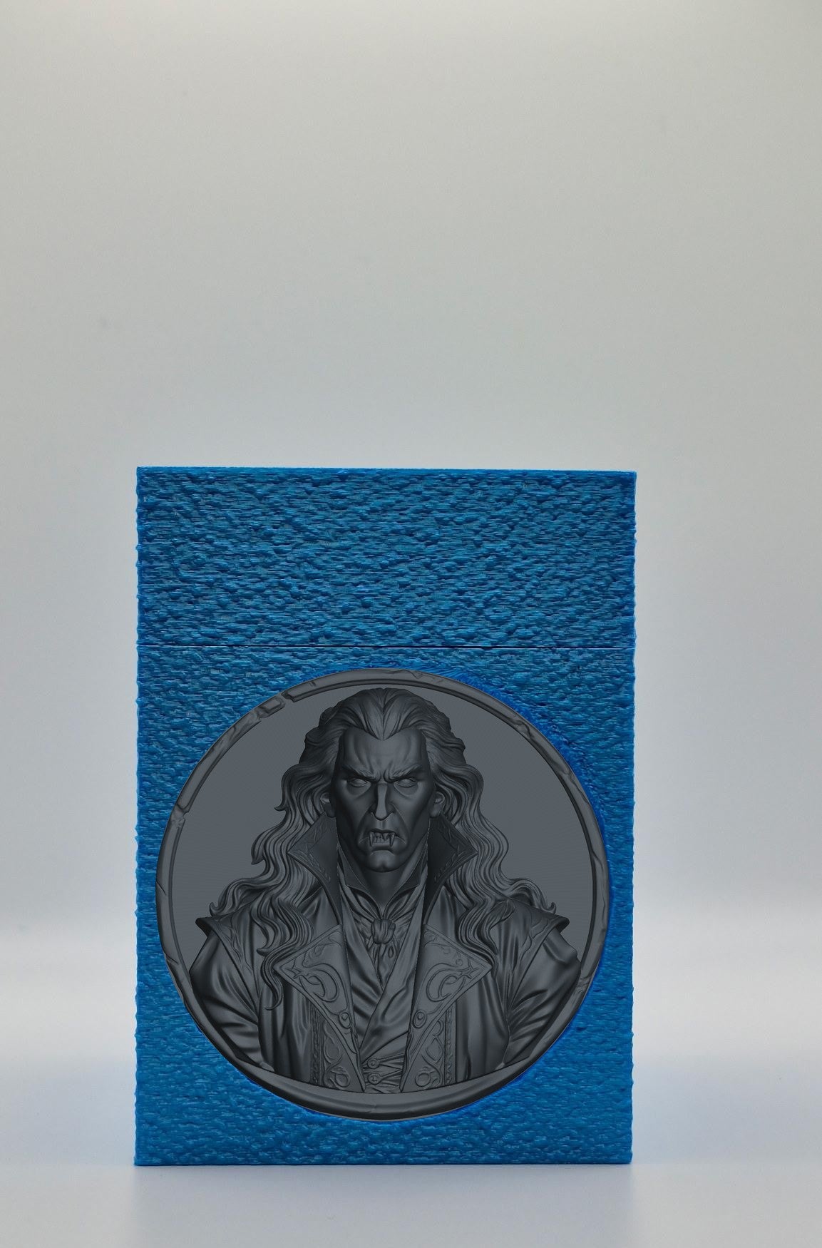 Gothic Vampire Card Box — Blue