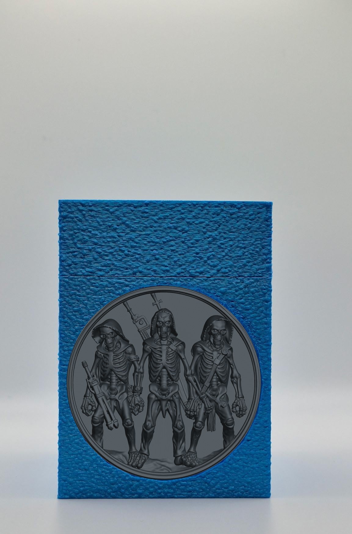 Skeleton Army Card Box — Blue