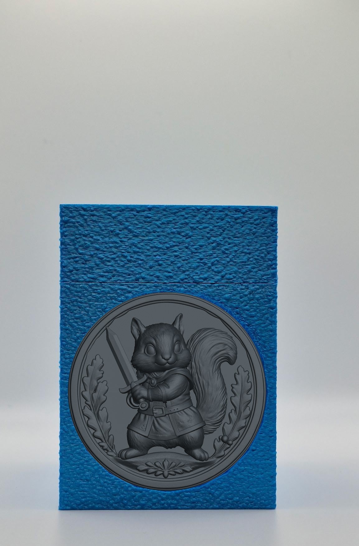 Squirrel Card Box — Blue