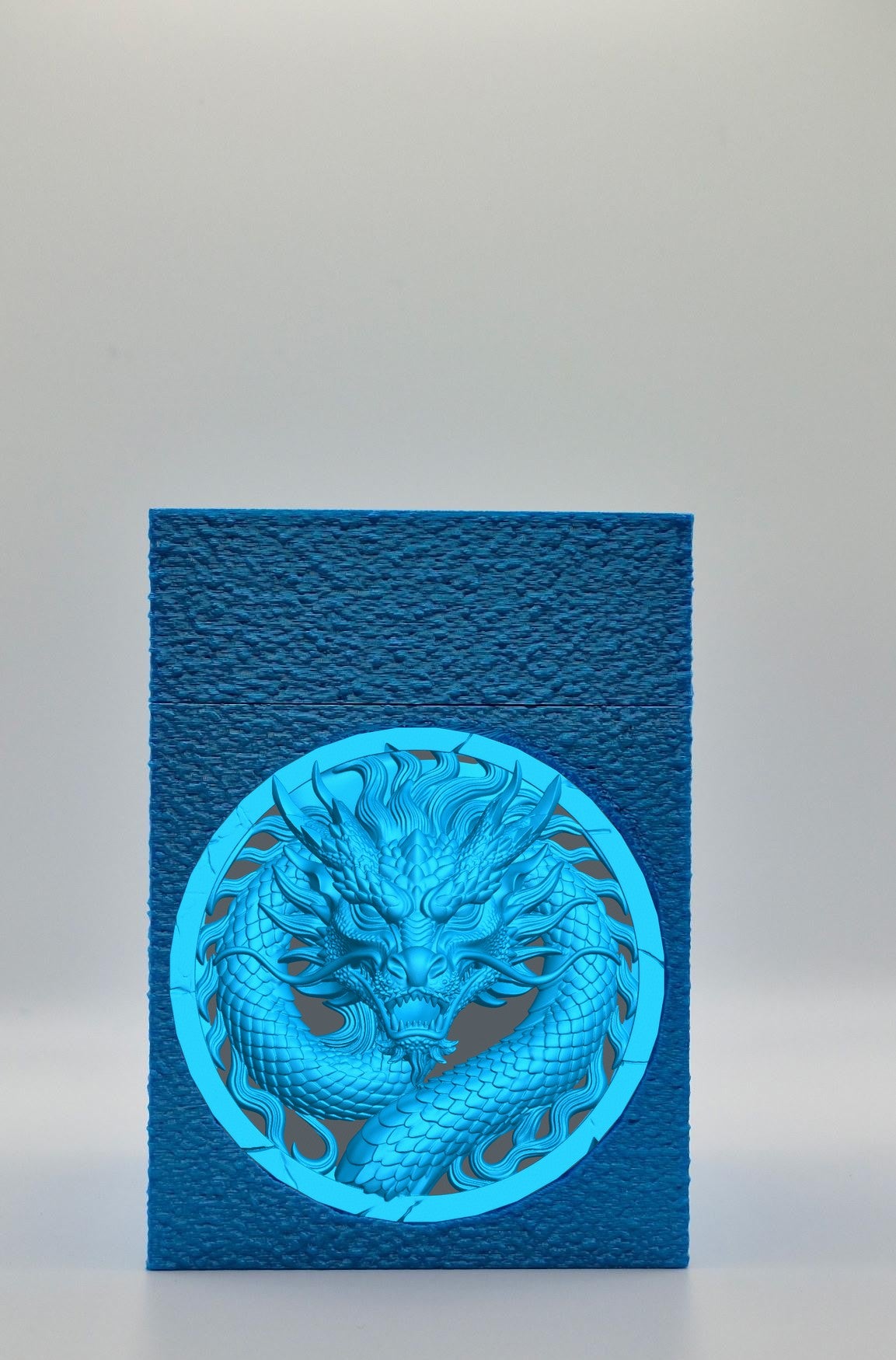 Dragon Card Box — Blue