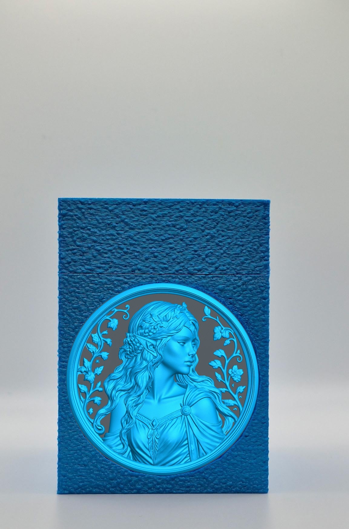 Elf Maiden Card Box — Blue