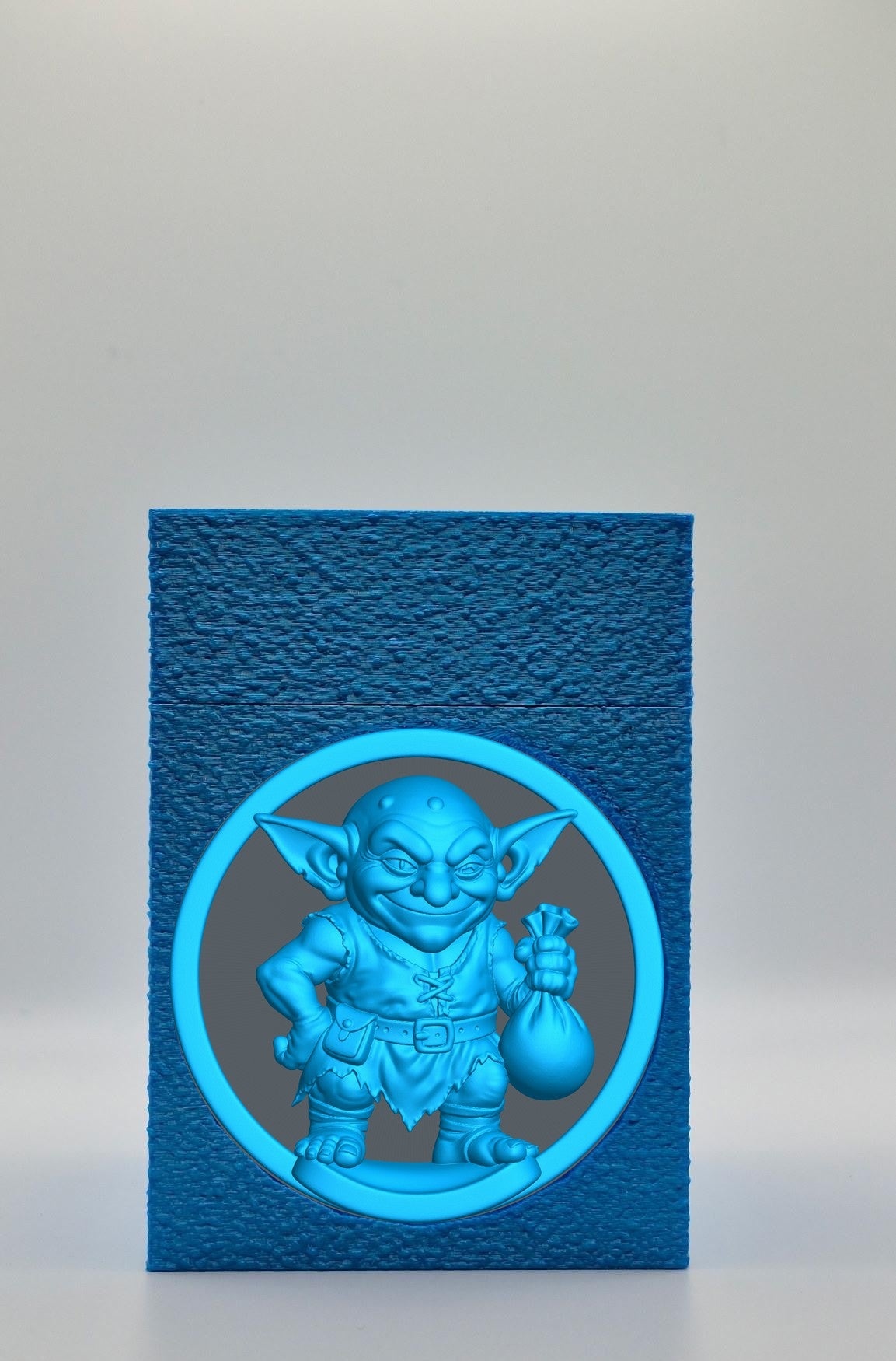 Greedy Goblin Card Box — Blue