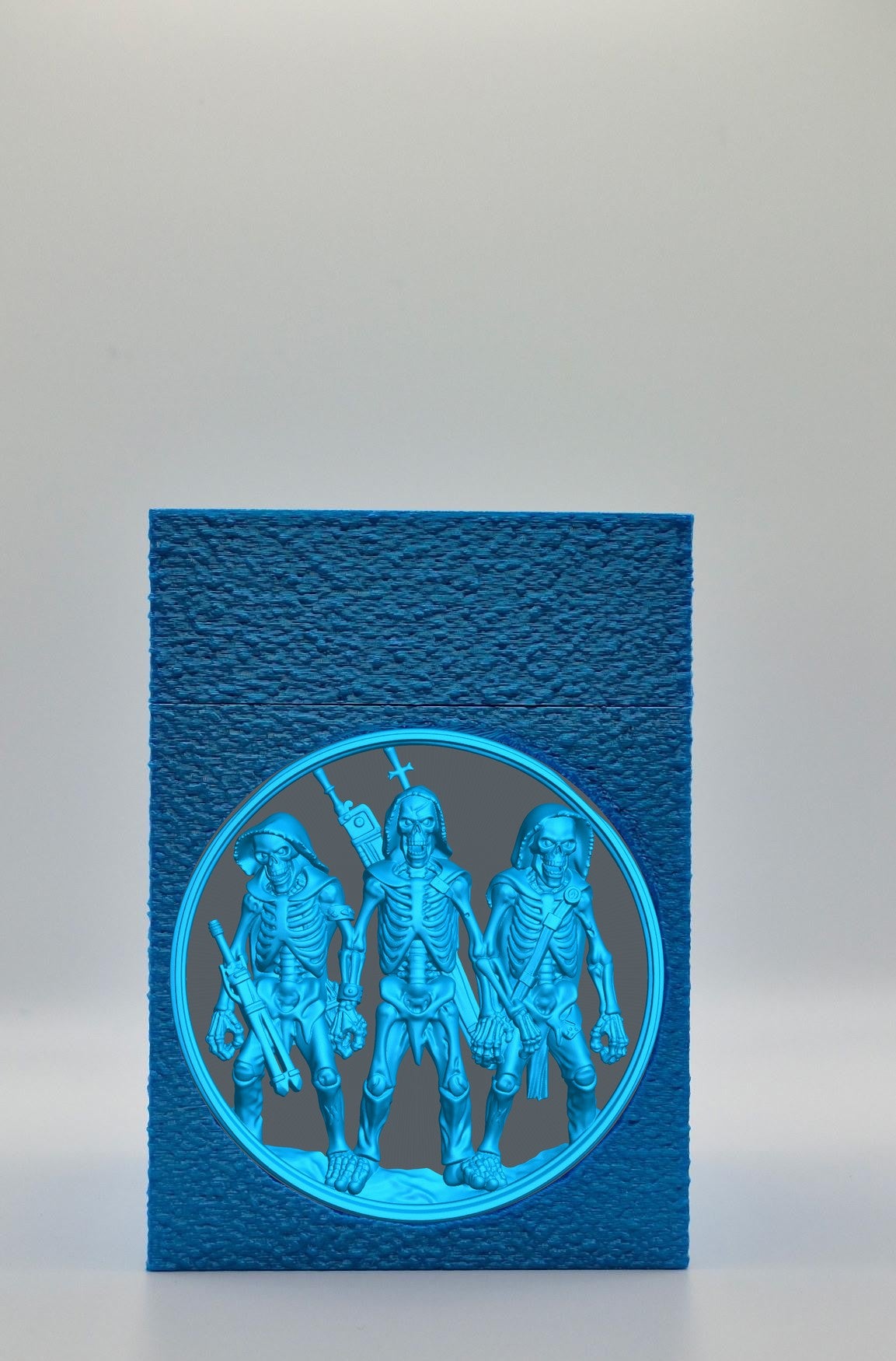 Skeleton Army Card Box — Blue