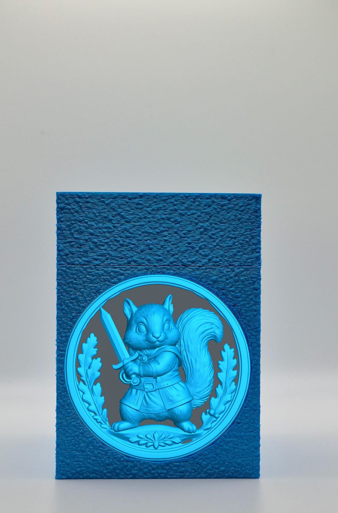 Squirrel Card Box — Blue