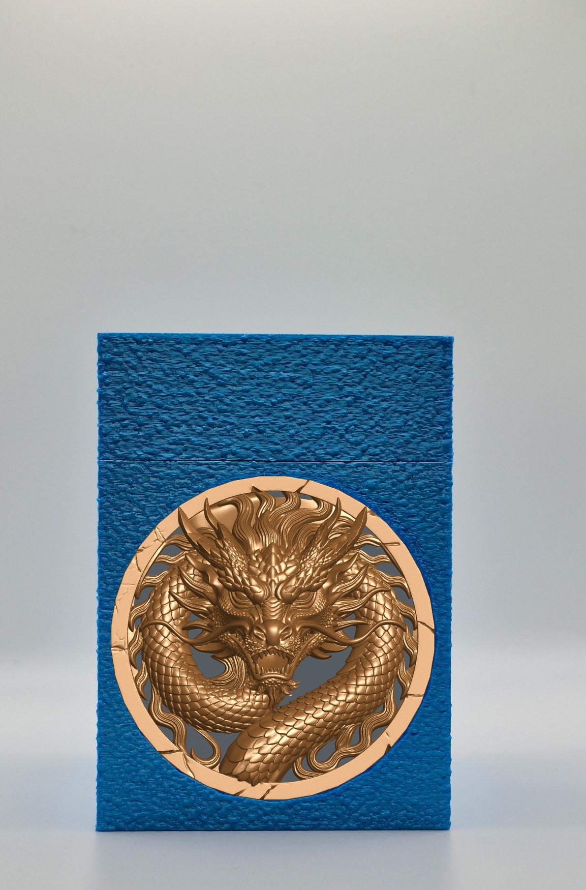 Dragon Card Box — Blue