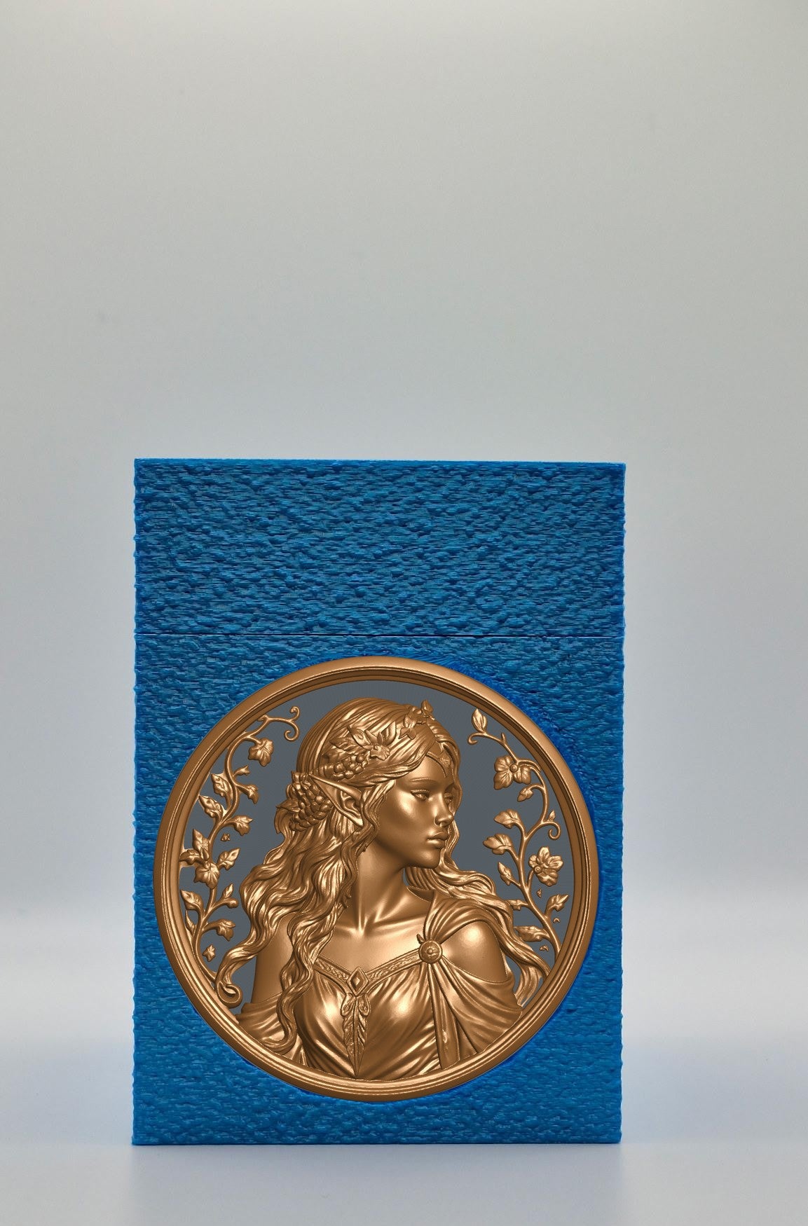 Elf Maiden Card Box — Blue