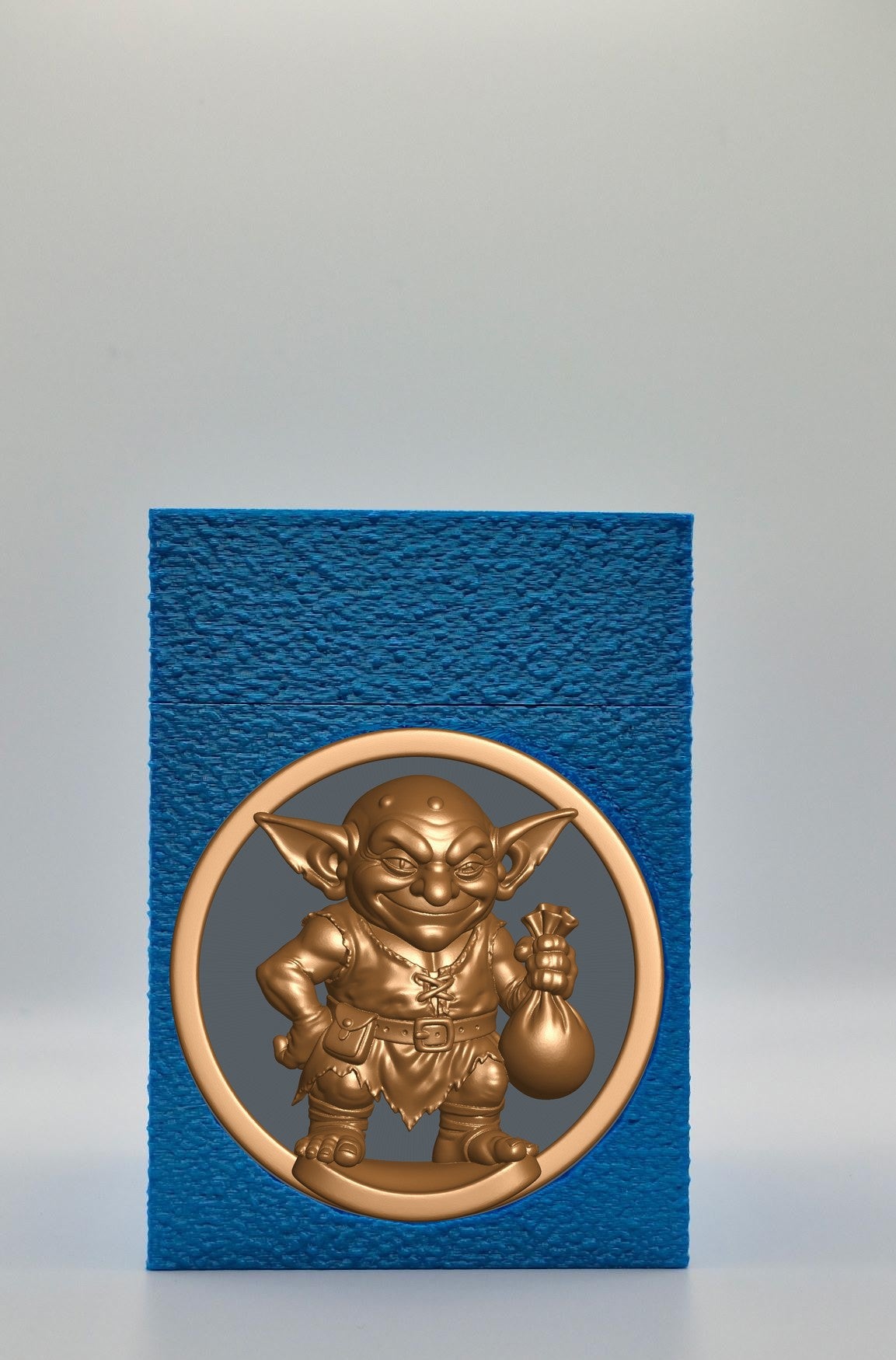Greedy Goblin Card Box — Blue