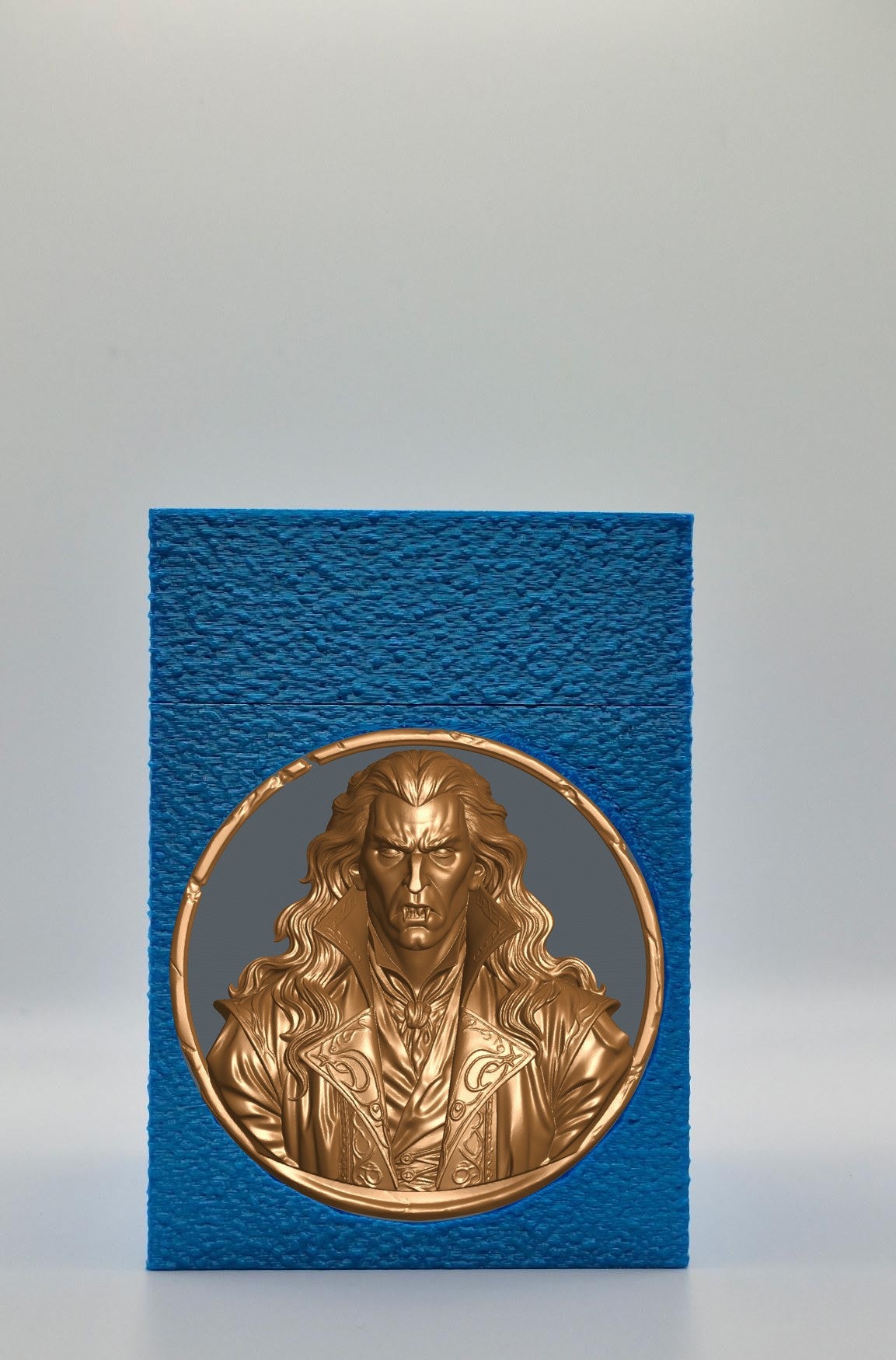 Gothic Vampire Card Box — Blue