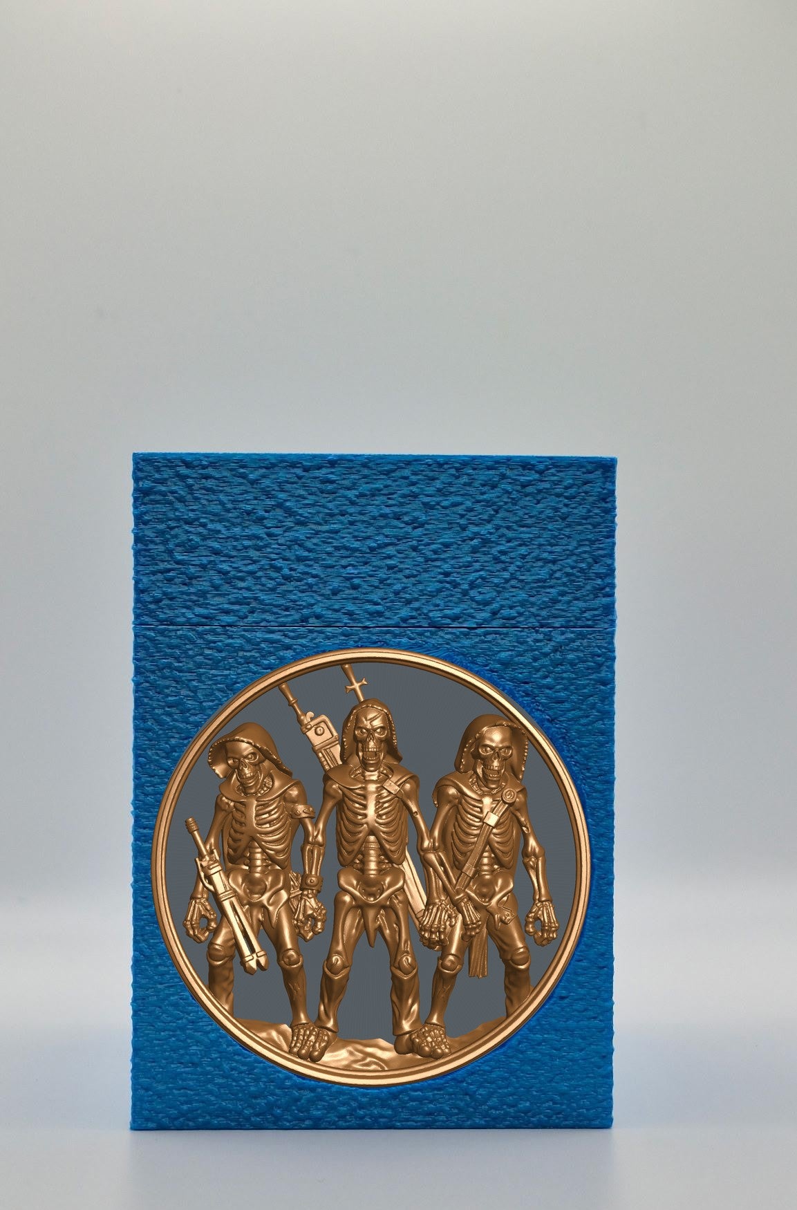 Skeleton Army Card Box — Blue