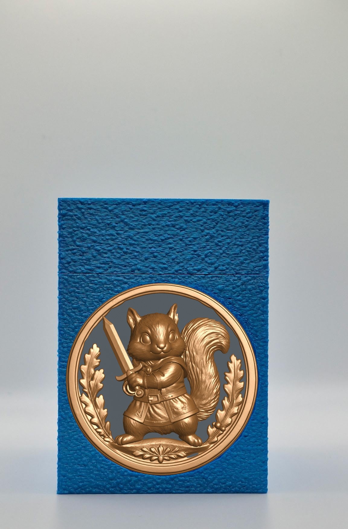 Squirrel Card Box — Blue