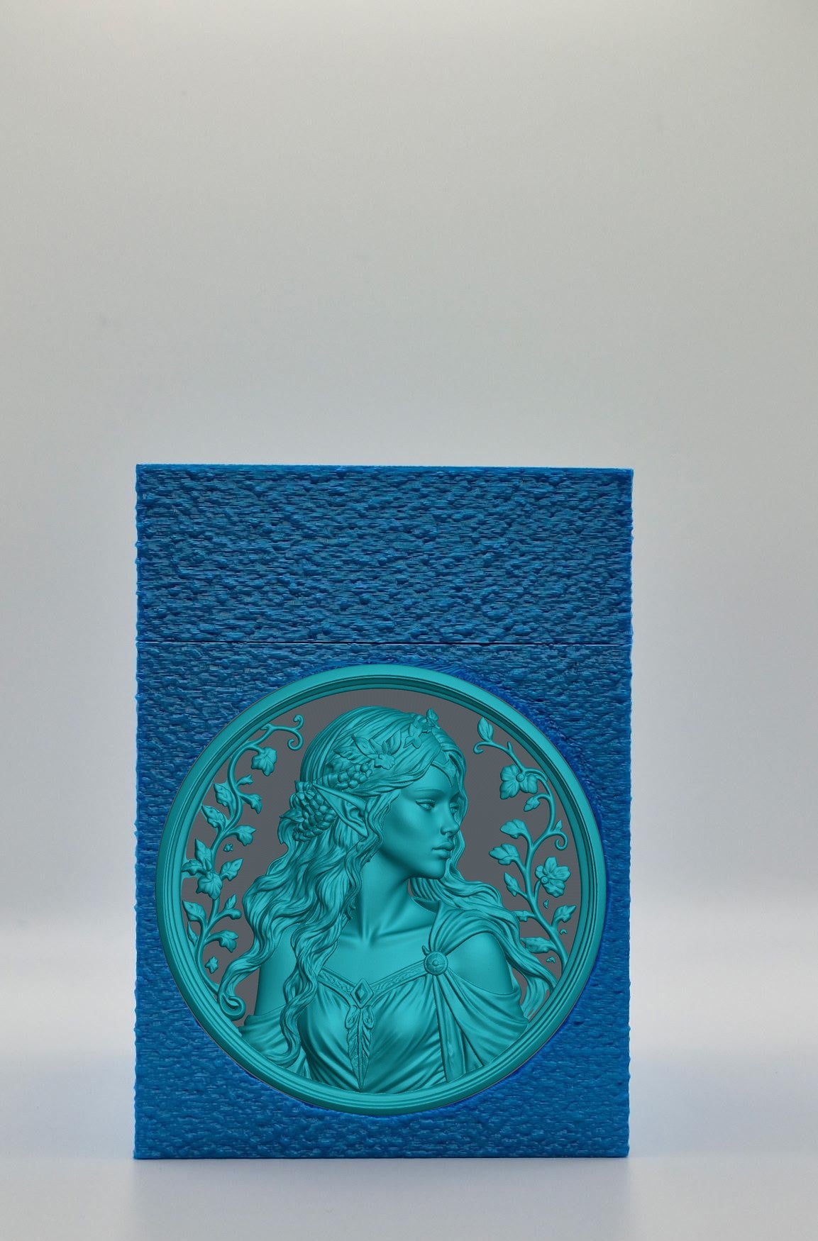 Elf Maiden Card Box — Blue
